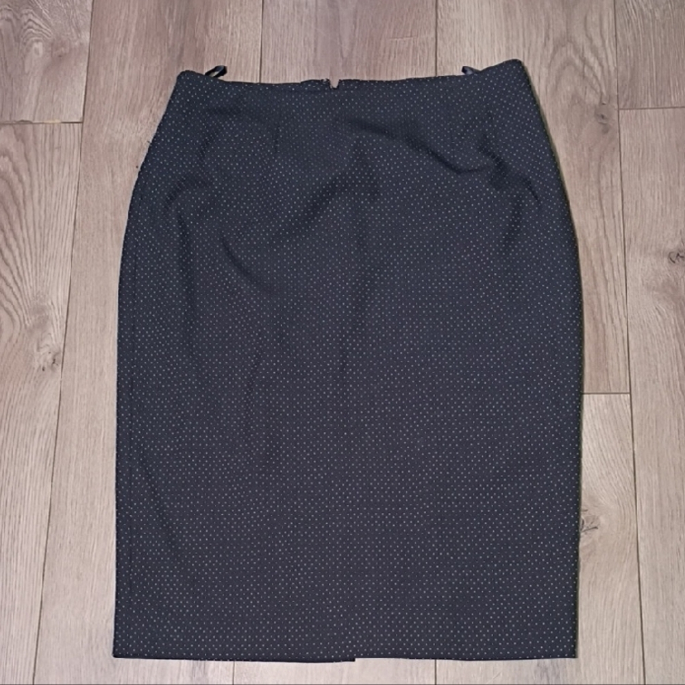 Amanda & Chelsea‎ Dark Gray With Dots Pencil Skirt